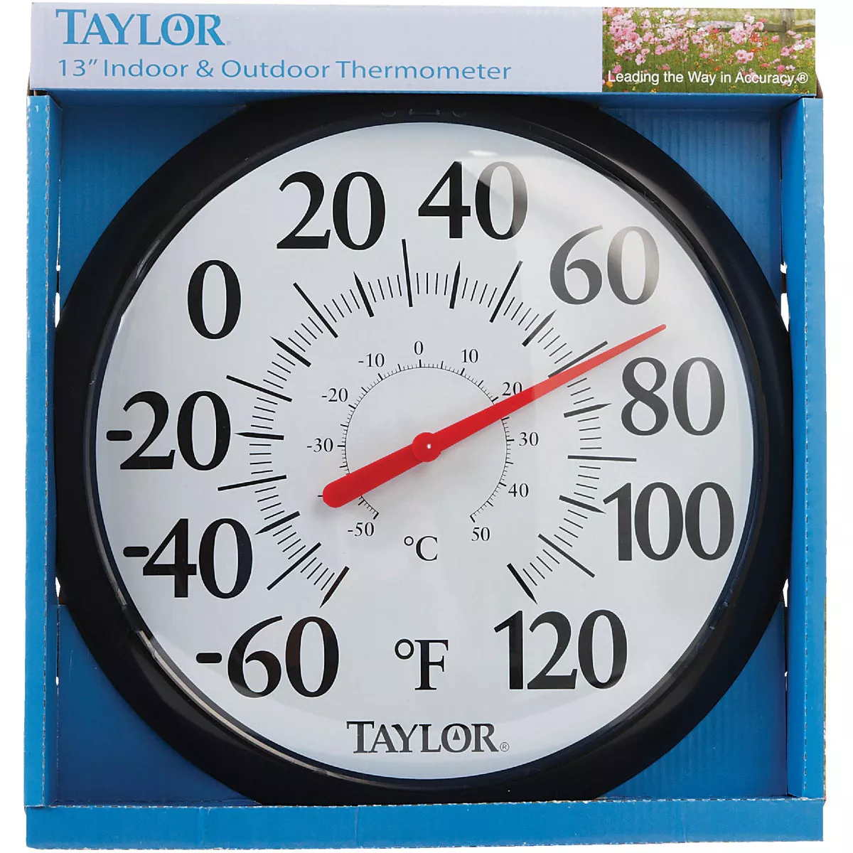 Taylor 13-1/2" Fahrenheit and Celsius -60 To 120 F, -50 To 50 C Outdoor Wall Thermometer - photo 2