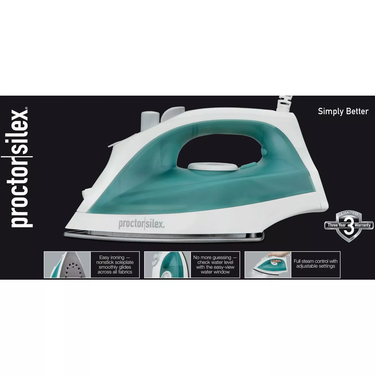 Proctor Silex Adjustable Steam Iron - photo 2