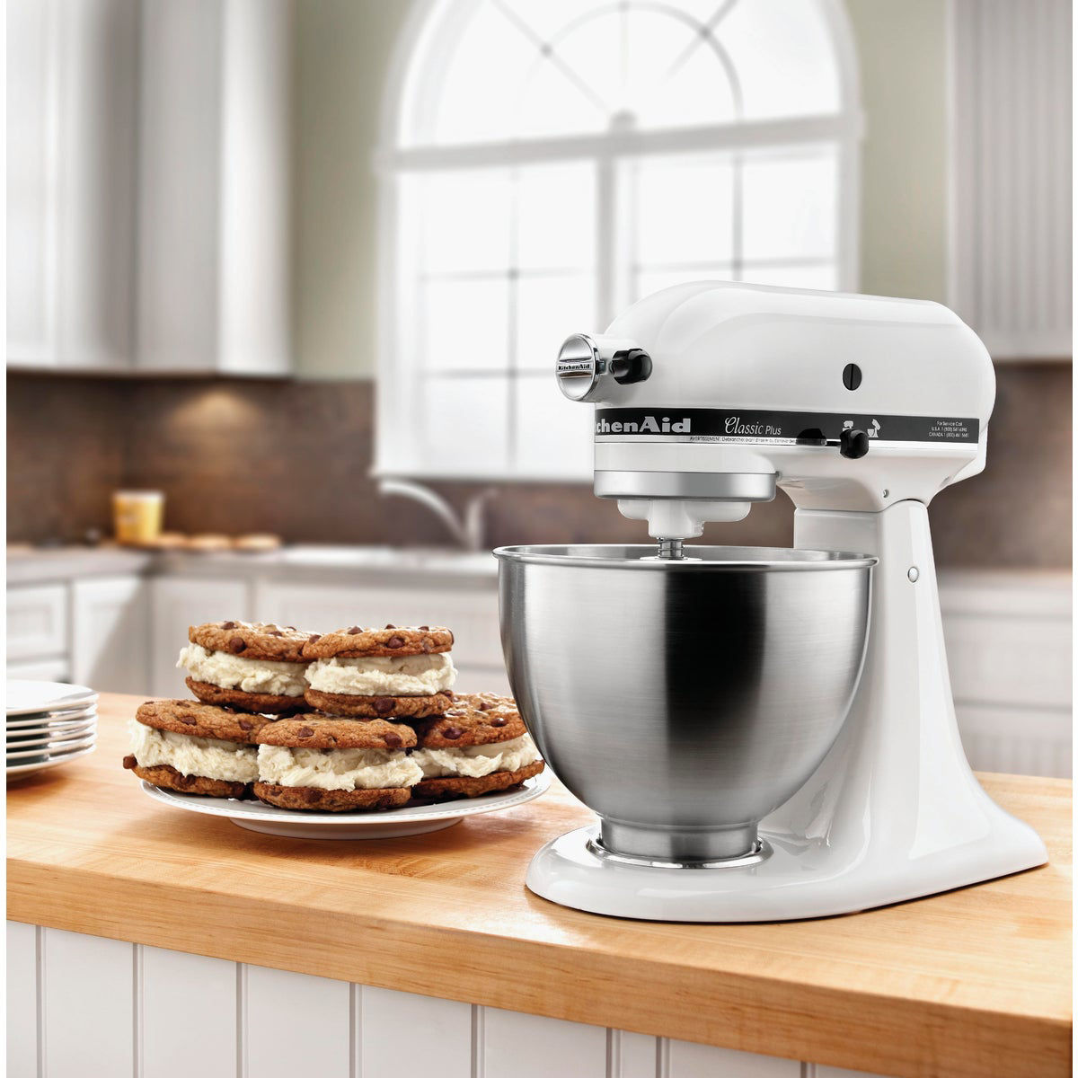 KitchenAid K45SSWH 2 KIT 10 Speed 4.5 Qt. Stand Mixer with
