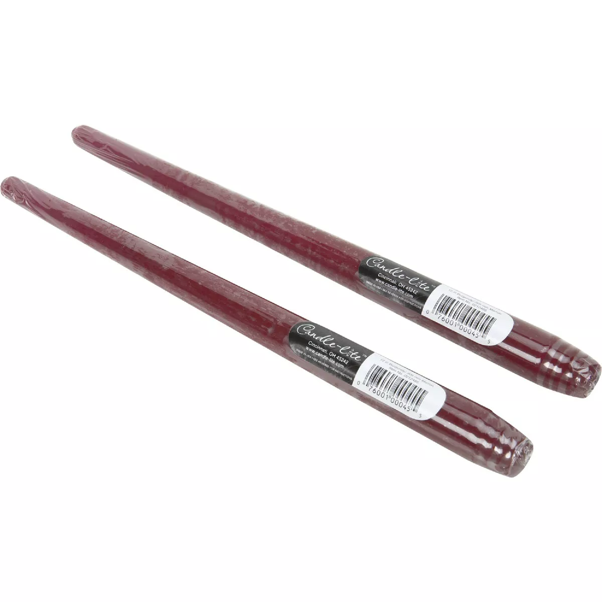 Candle-lite 12 In. Burgundy Taper Candle