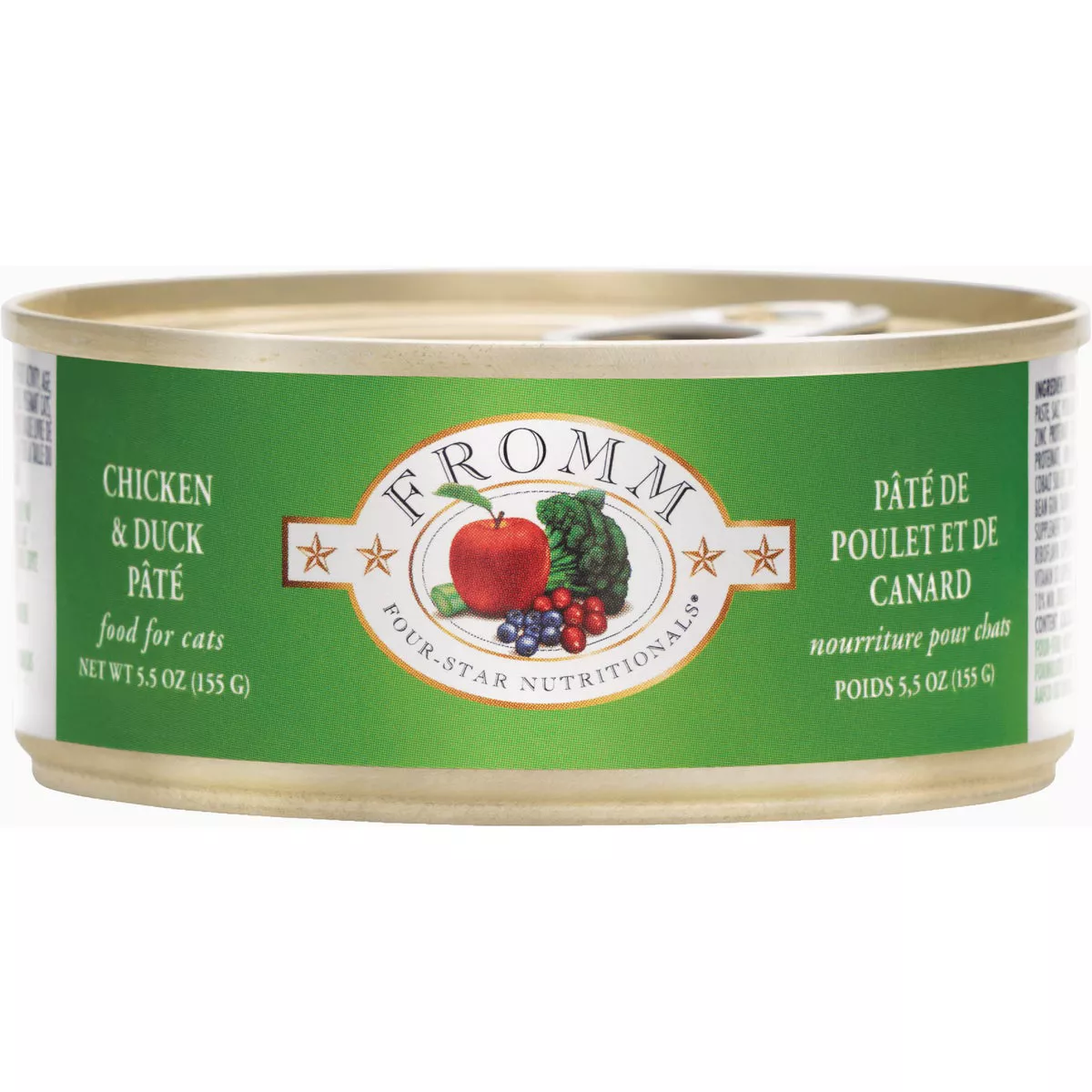 Fromm Four-Star Nutritionals Chicken & Duck Pate Wet Cat Food, 5.5 Oz.