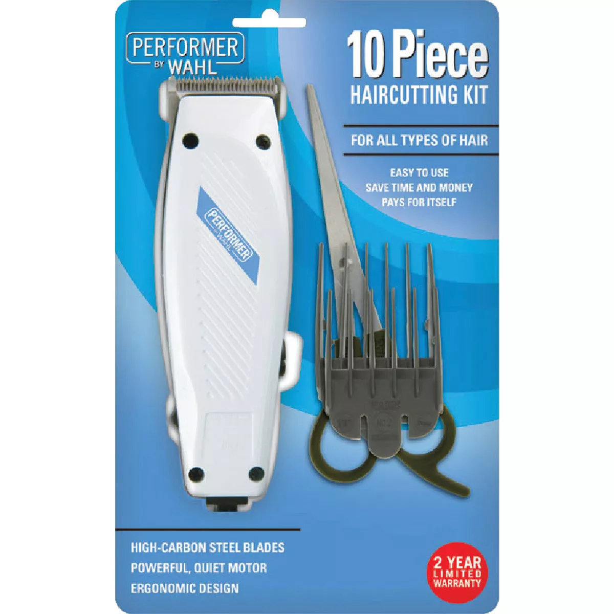 Wahl High Carbon Steel Hair Clipper Set, (10-Piece) - photo 2
