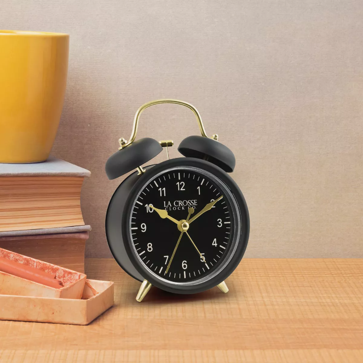 La Crosse Clock Co. Black Twin Bell Alarm Clock - photo 5