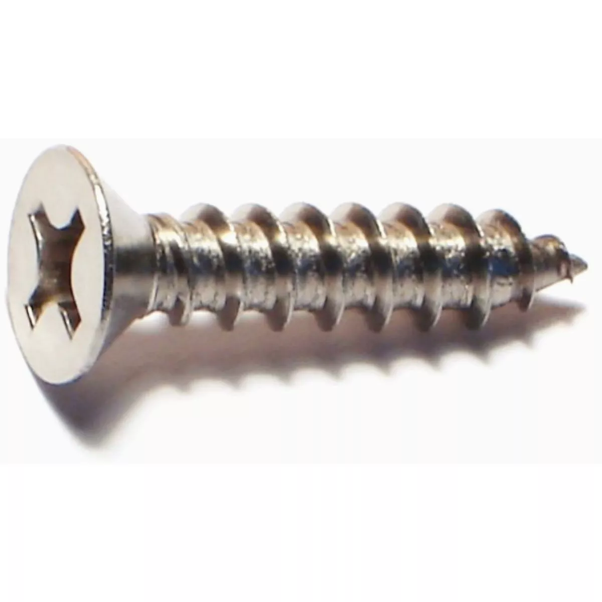 Midwest Fastener #12 x 1 In. 18-8 Stainless Steel Phillips Flat Head Sheet Metal Screws (15 Ct.)