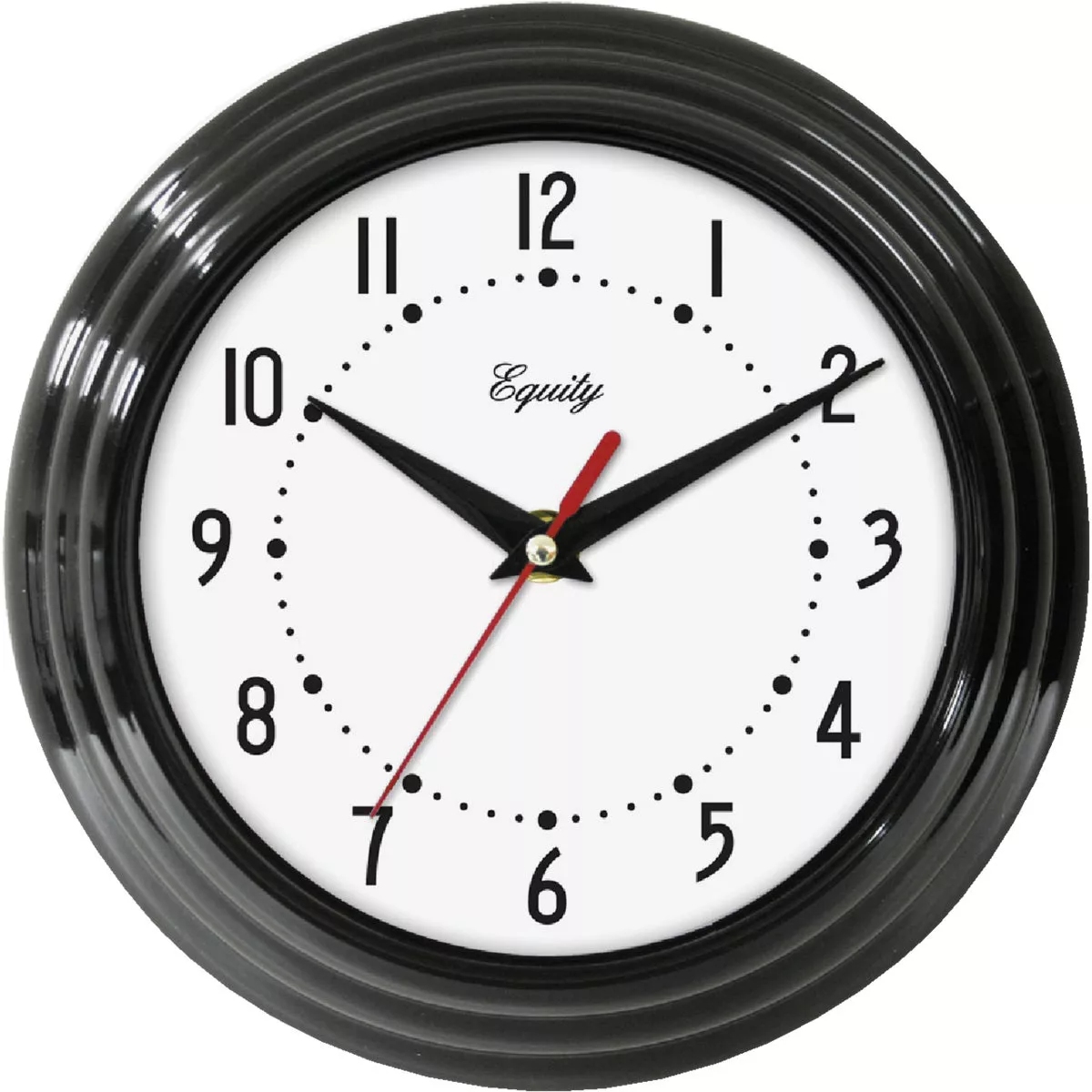 La Crosse Technology 8 In. Black Basics Analog Wall Clock