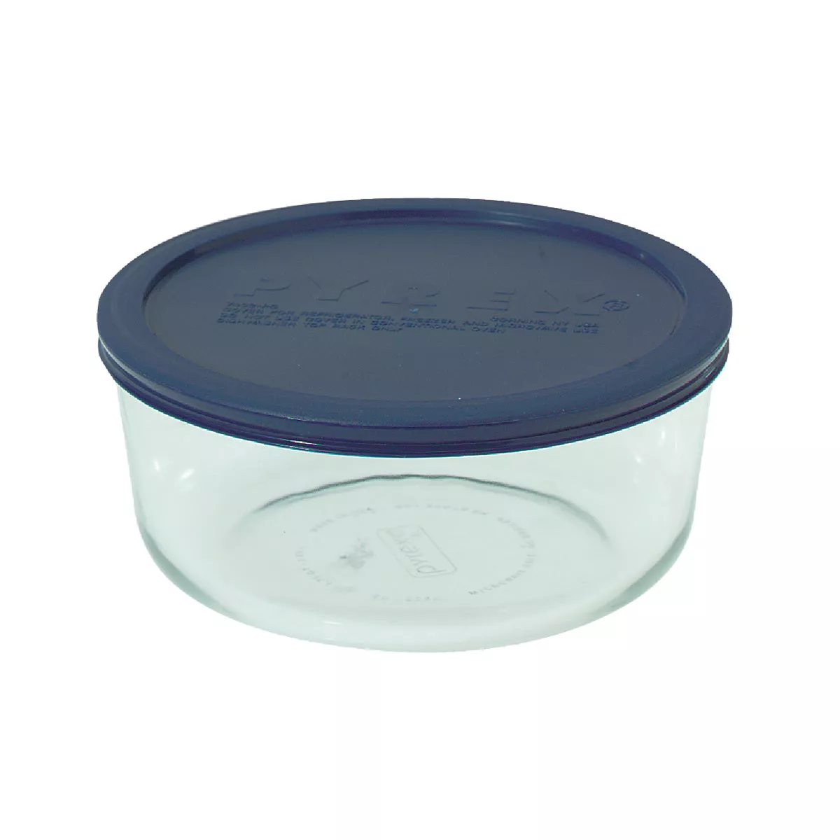 Pyrex Simply Store 7-Cup Round Glass Storage Container with Lid