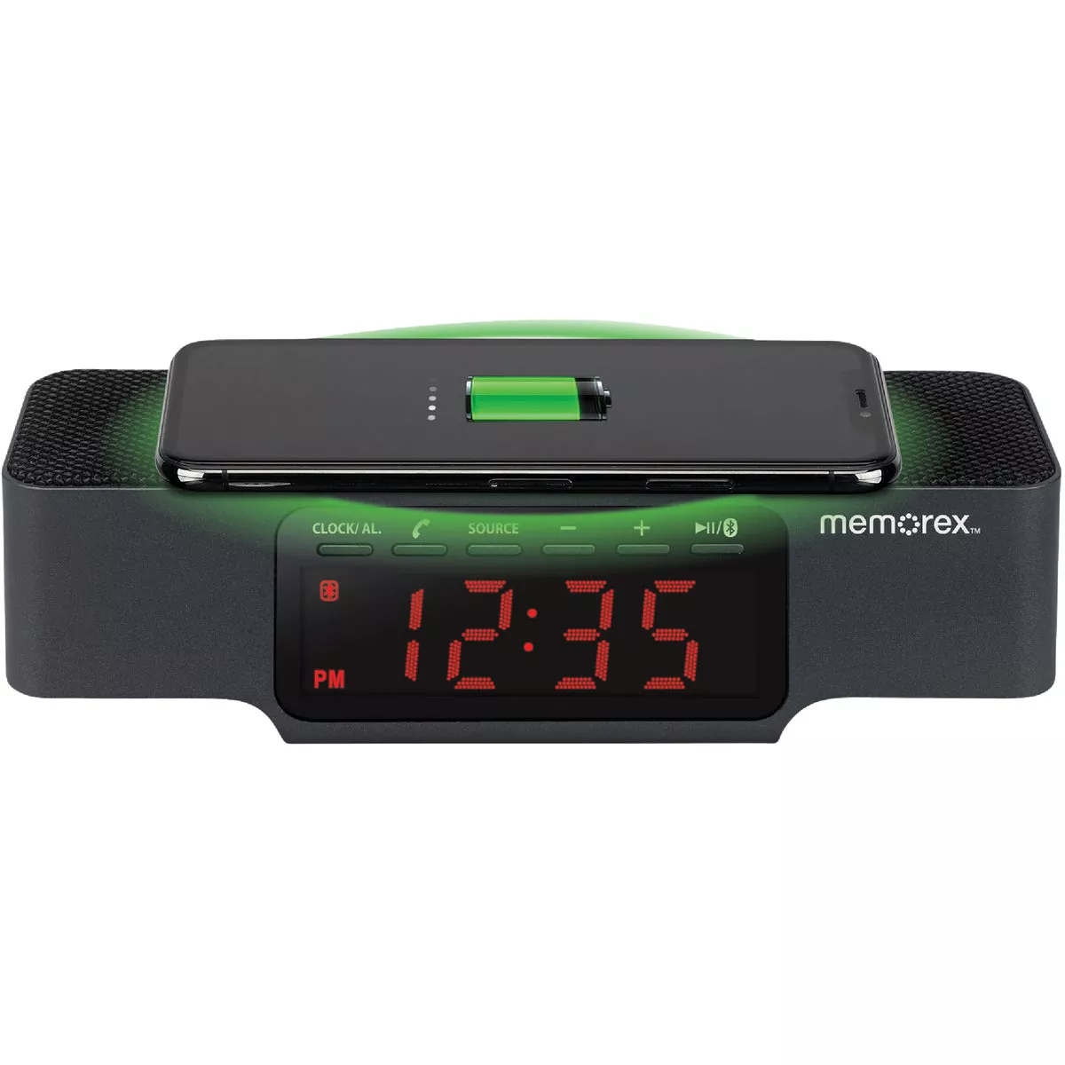 Memorex Bluetooth Clock Radio with Wireless Charging - photo 2