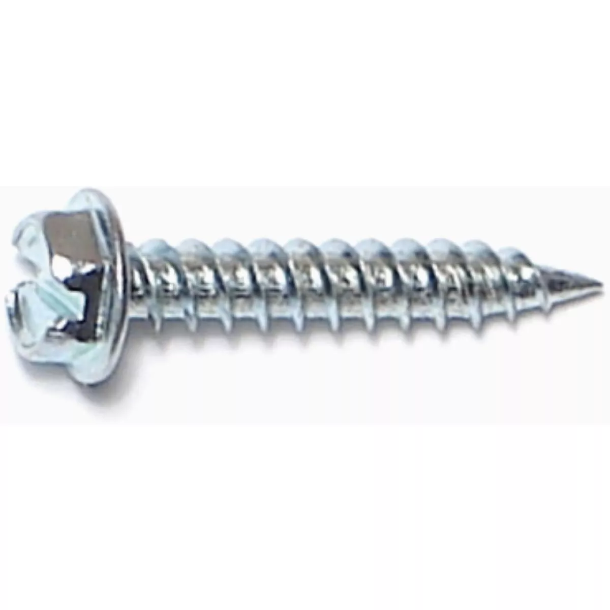 Midwest Fastener #8 x 1 In. Zinc Plated Steel Hex Washer Head Speed Point Sheet Metal Screws (100 Ct.)