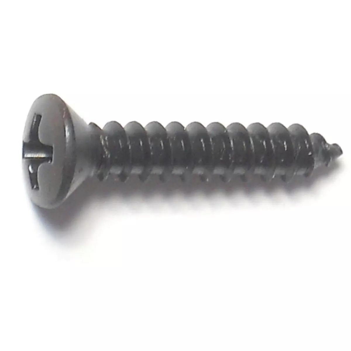 Midwest Fastener #6 x 3/4 In. Black Steel Phillips Oval Head Sheet Metal Screws (40 Ct.)-