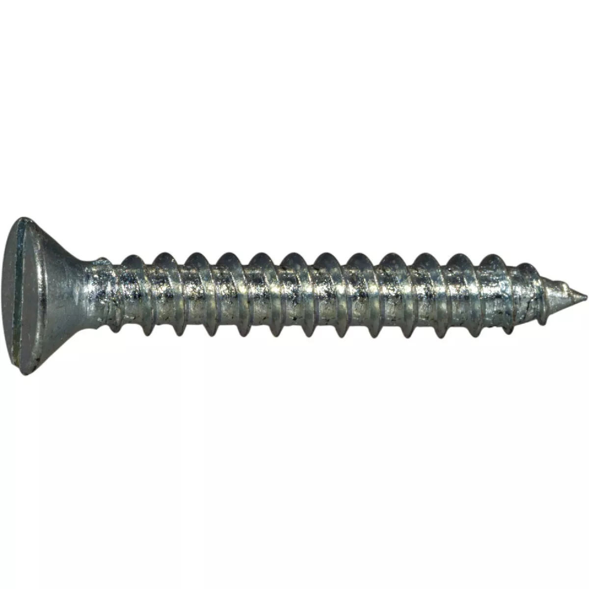 Midwest Fastener #6 x 1 In. Zinc Plated Steel Slotted Flat Head Sheet Metal Screws (12 Ct.)-