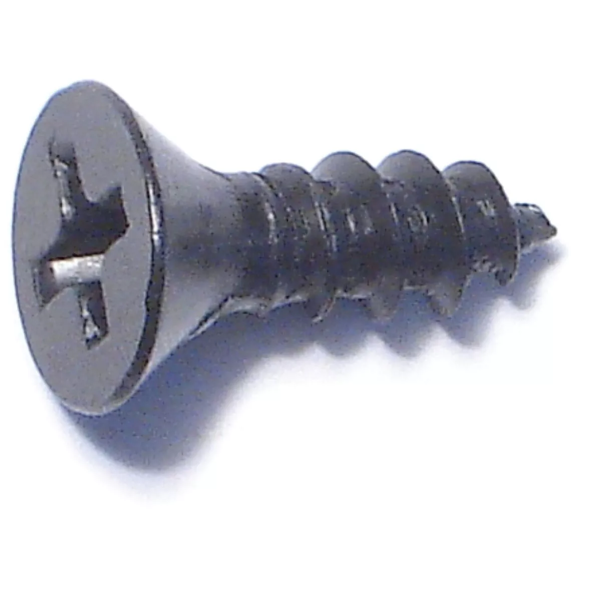 Midwest Fastener #8 x 1/2 In. Black Steel Phillips Flat Head Sheet Metal Screws (30 Ct.)-