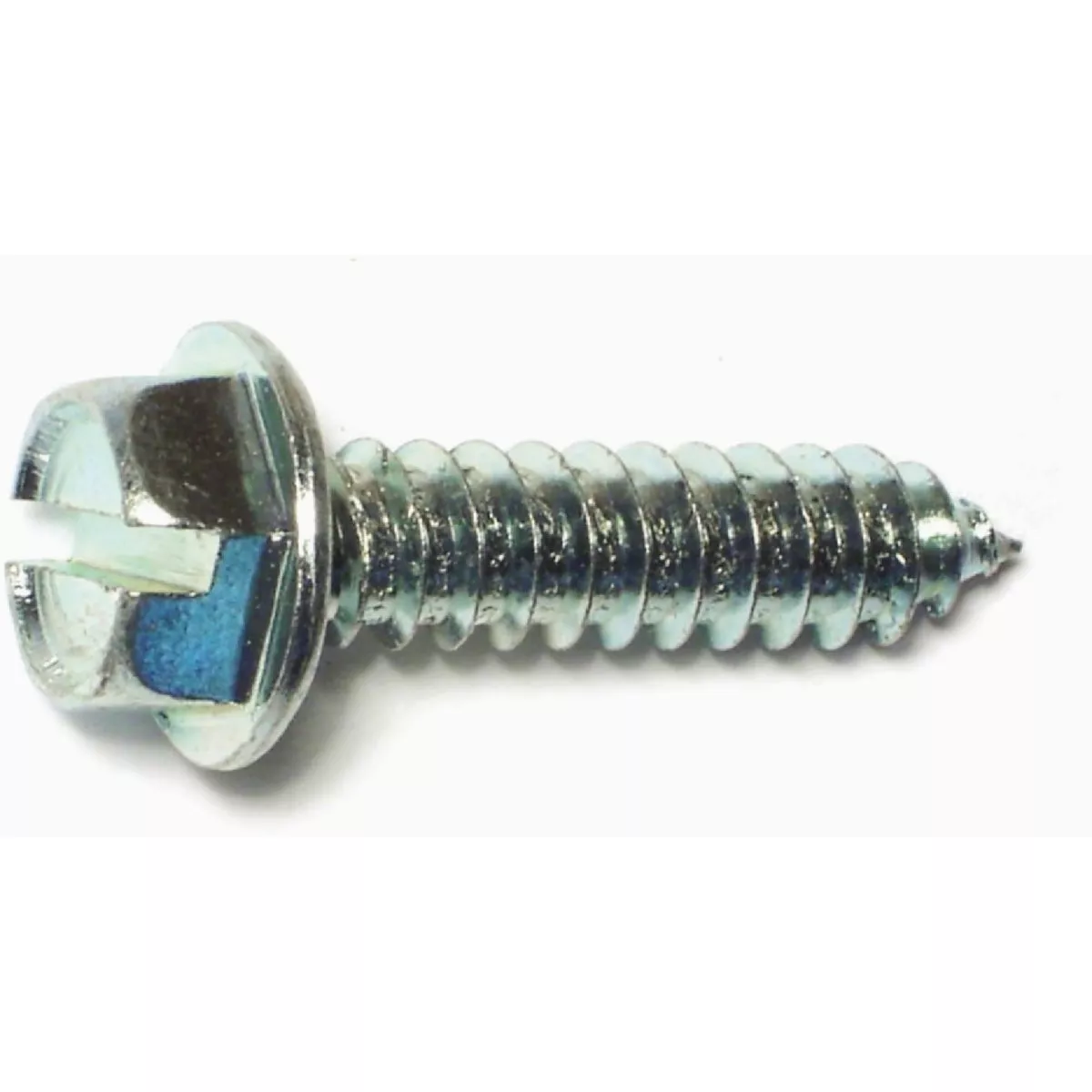Midwest Fastener #14 x 1 In. Zinc Plated Steel Slotted Hex Washer Head Sheet Metal Screws (14 Ct.)-