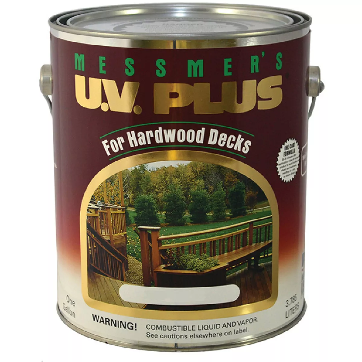Messmer's UV Plus for Hardwoods Red Mahogany Deck Stain, 1 Gal., 283-384