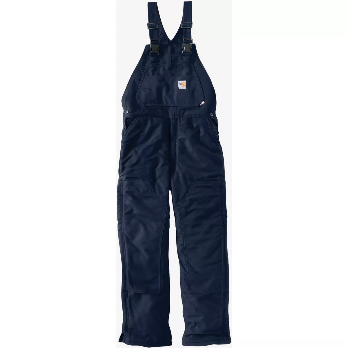 Carhartt Men's 36x32 Dark Navy Flame-Resistant Unlined Duck Bib Overalls