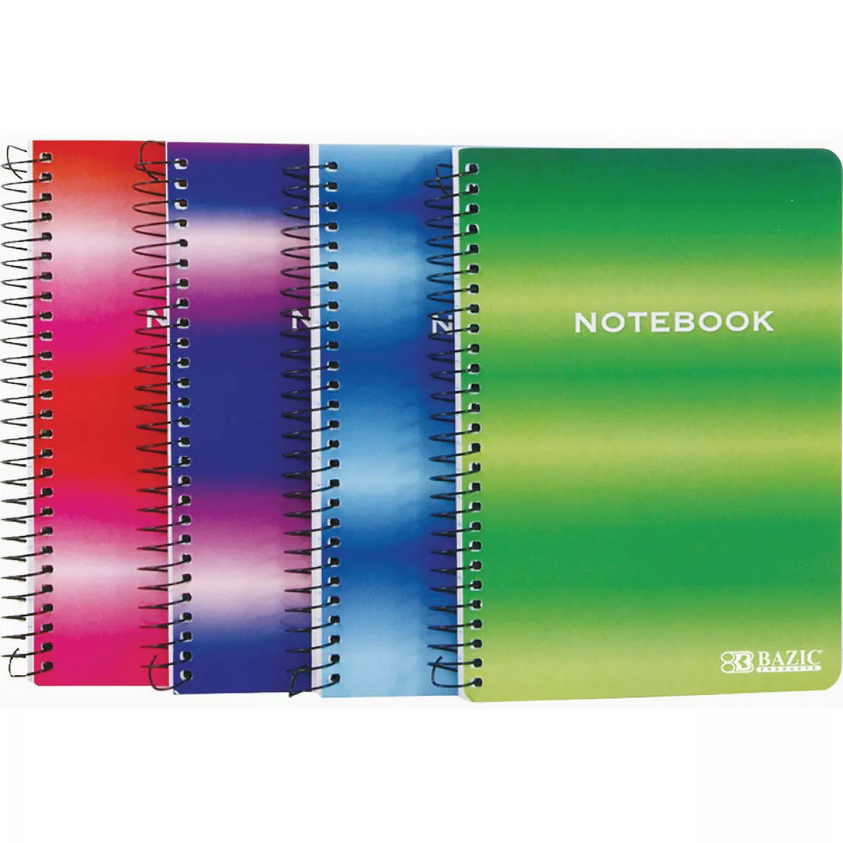 Bazic Products 120 Ct. 5 In. X 7 In. Personal/Assignment Spiral Notebook