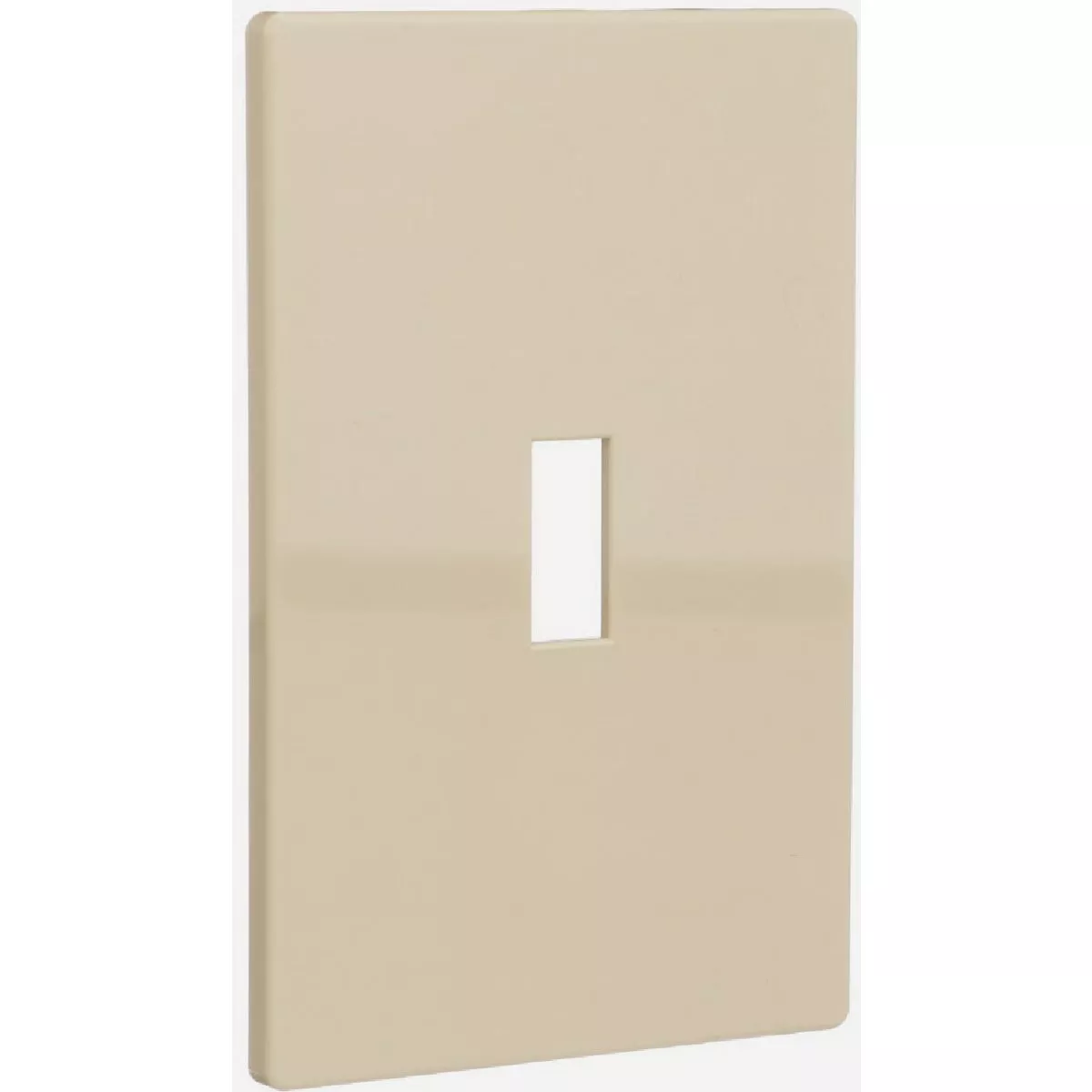 Eaton 1-Gang Mid-Size Toggle Screwless Wall Plate, Ivory