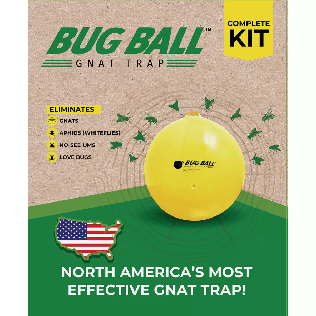 Bug Ball Disposable Outdoor Complete Gnat Trap Kit