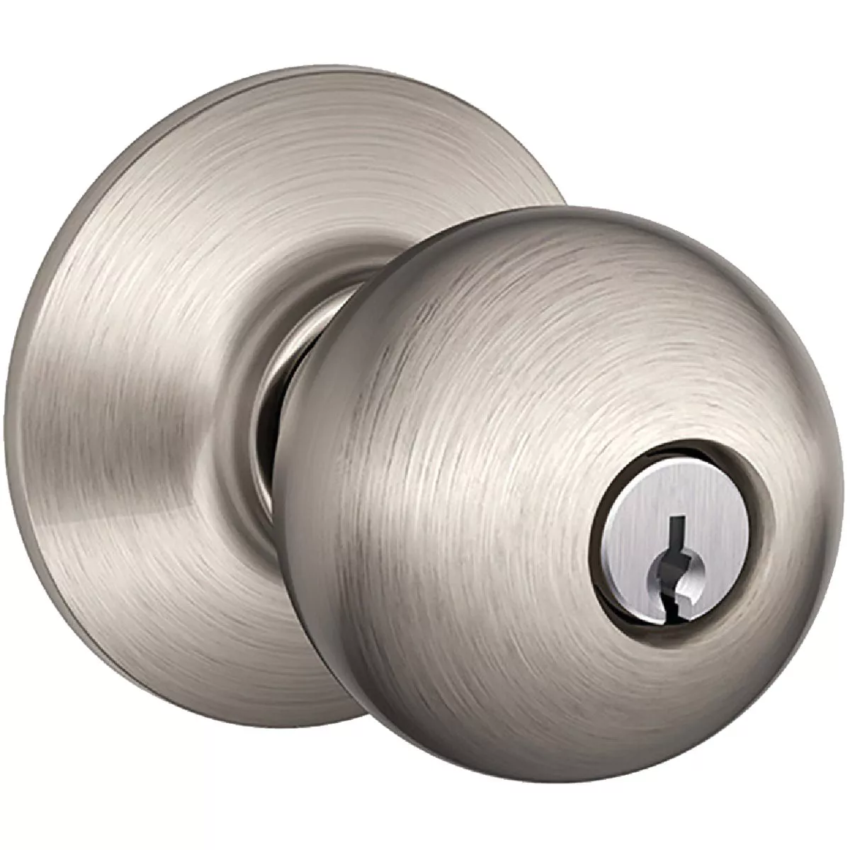 Orbit Knob Keyed Entry - Satin Nickel