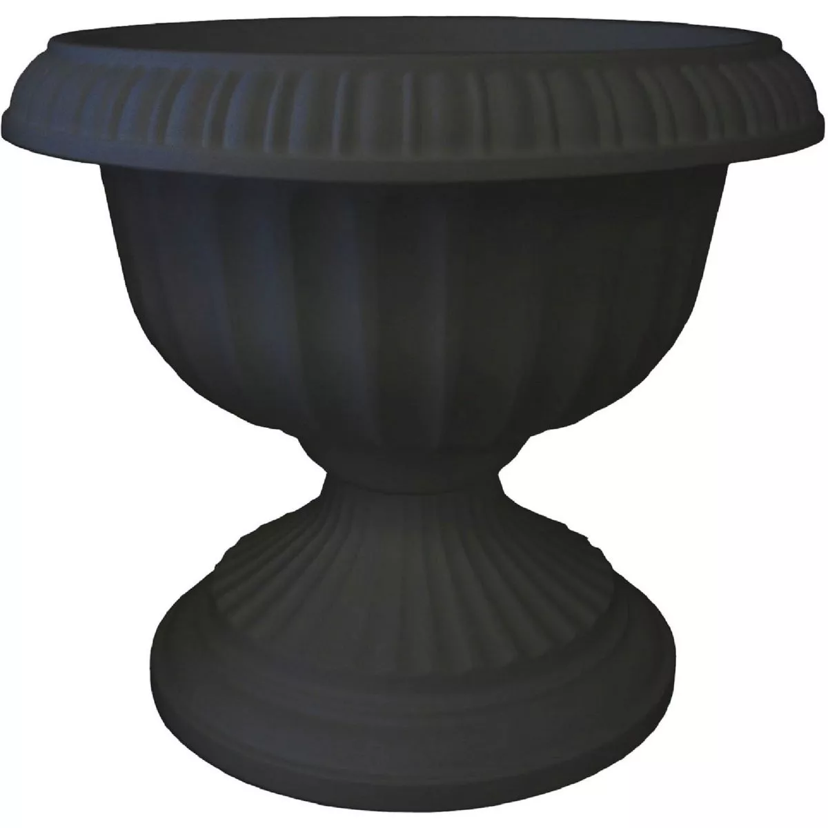 Bloem Grecian 15 In. x 18 In. x 12.75 In. High Density Plastic Black Urn-