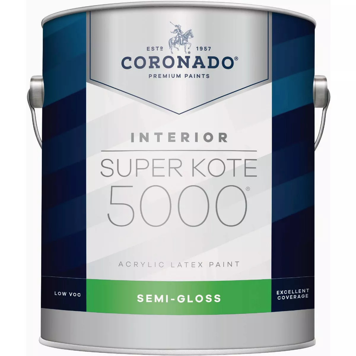 Coronado Super Kote 5000 Acrylic Latex Semi Gloss Interior Enamel, Tint Base, 1 Gal.