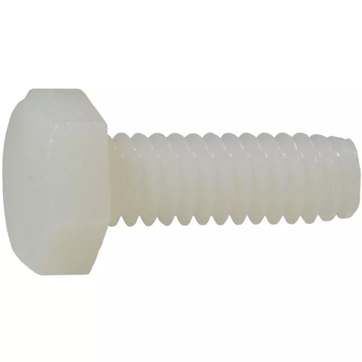 Midwest Fastener 1/4 In.-20 x 3/4 In. Nylon Plastic Coarse Thread Hex Cap Screws (10 Ct.)