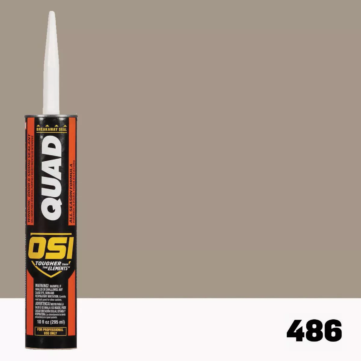 OSI Quad 10 Oz. Window, Door & Siding Sealant, Beige 486