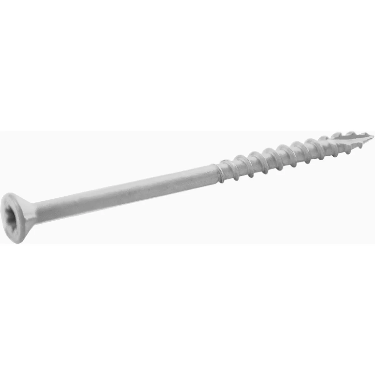 Grip-Rite PrimeGuard Plus #9 x 3 In. White Star Wood Deck Screw (1 Lb.)