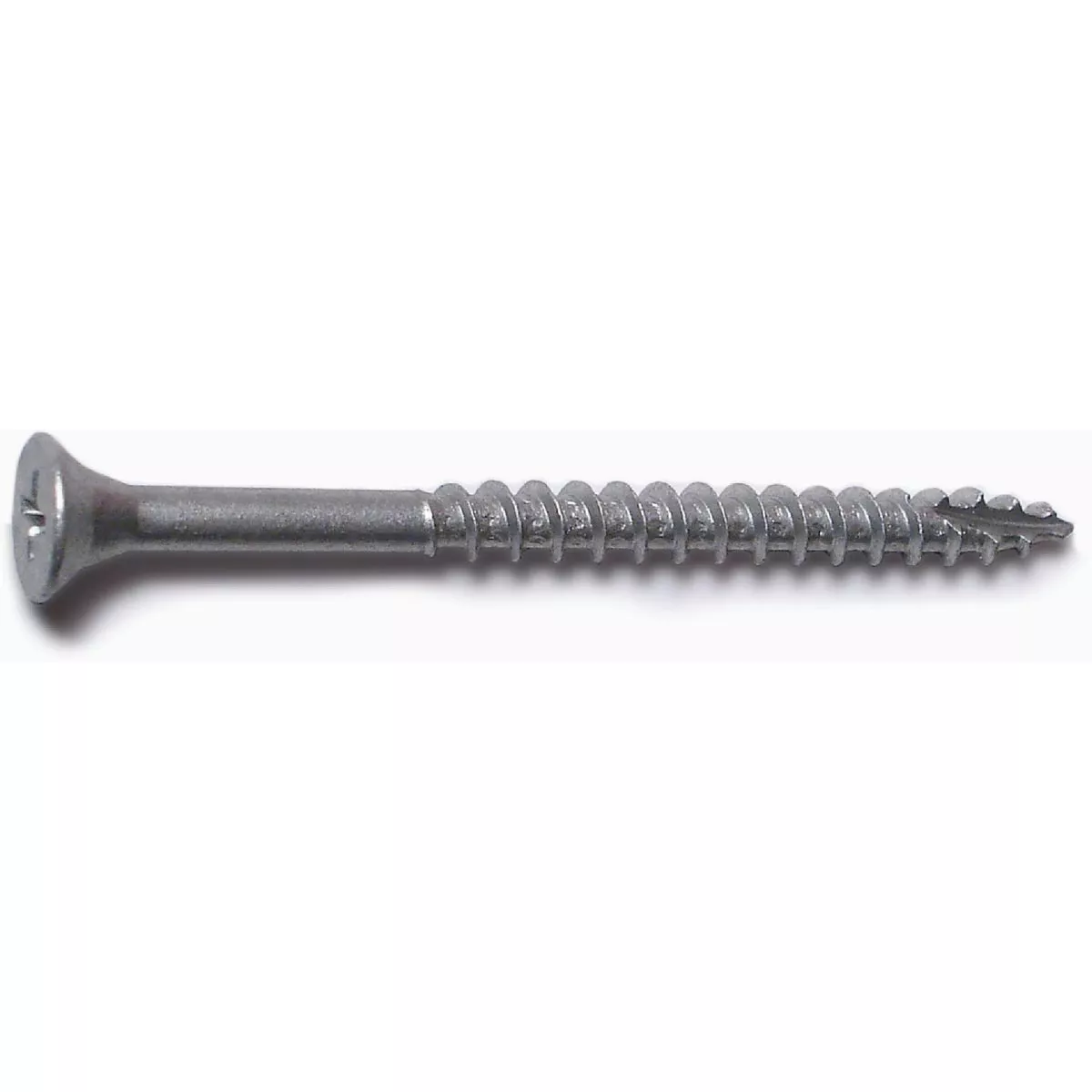 Midwest Fastener #8 x 2-1/2 In. Silver Ruspert Coated Steel Phillips Deck Bugle Head Deck Screws