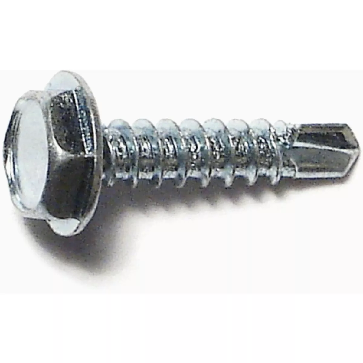 Midwest Fastener #6-20 x 5/8 In. Zinc Plated Steel Hex Washer Head Self-Drilling Screws