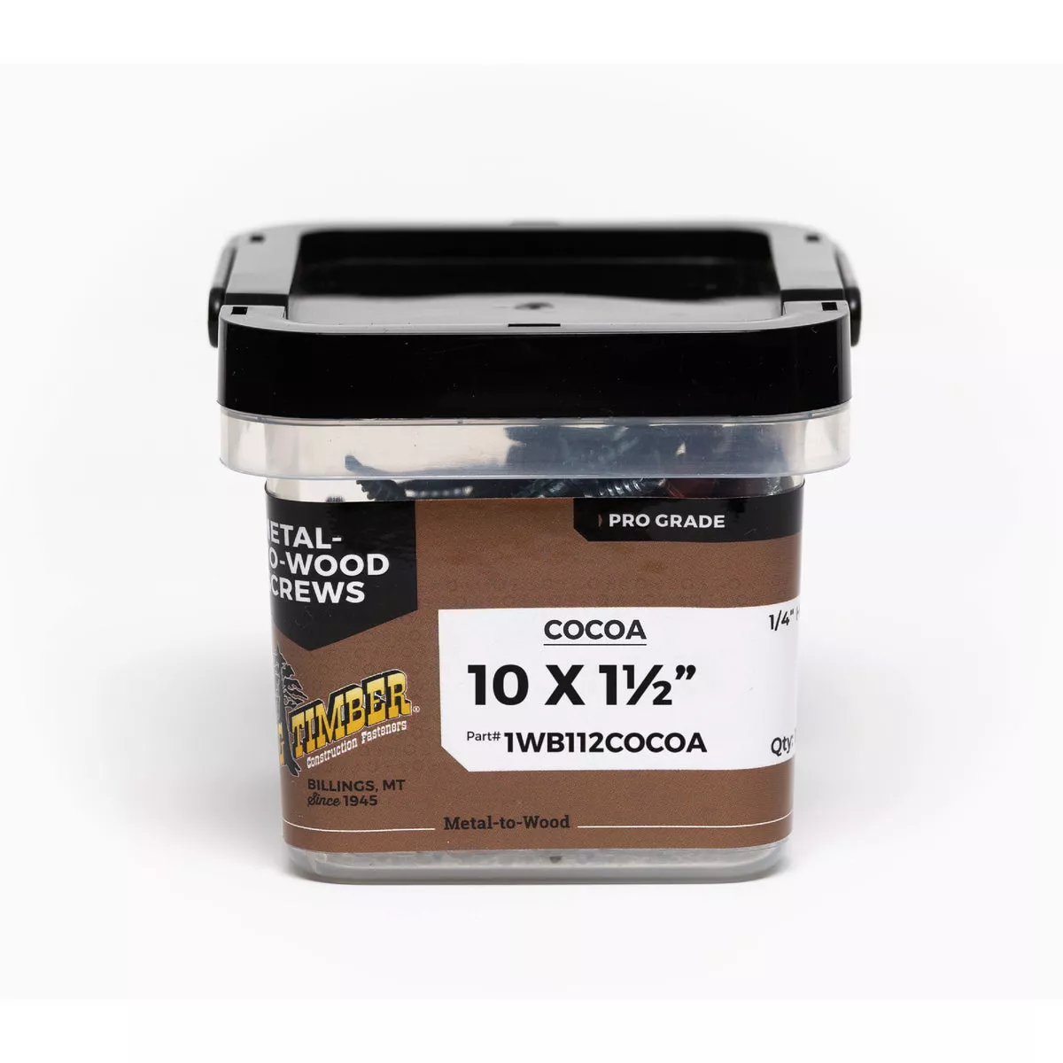 Big Timber #10 x 1-1/2 In. Cocoa Washer Head Wood Screw (100 Ct.)