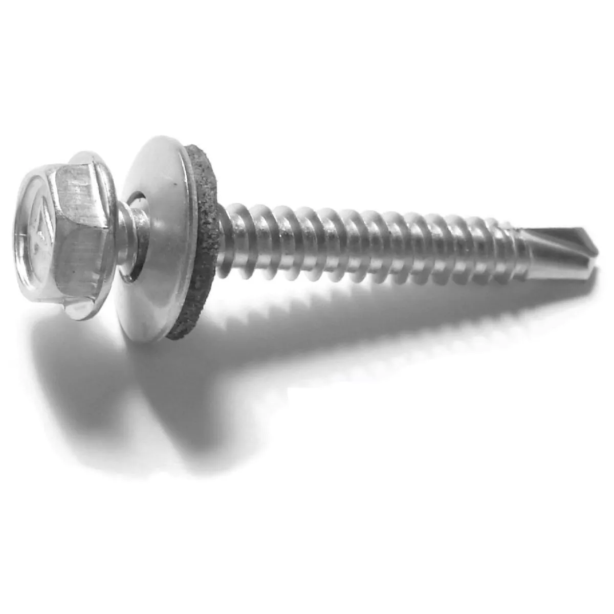 Midwest Fastener #10-16 x 1-1/2 In. 410 Stainless Steel Hex Washer Head Self-Drilling Screws with Sealing Washers (8 Ct.)