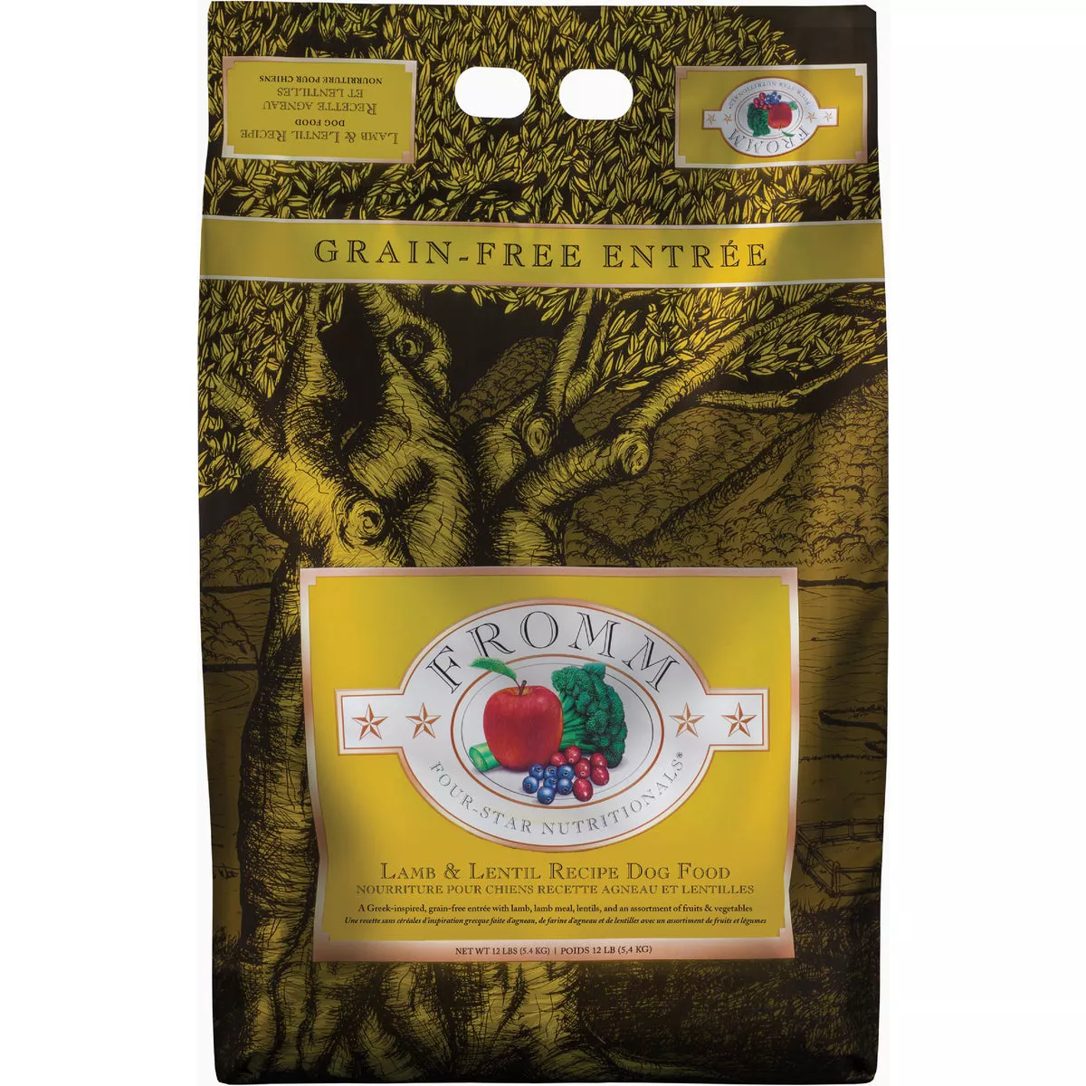 Fromm Four-Star Nutritionals Lamb & Lentil Recipe Dry Dog Food, 12 Lb.