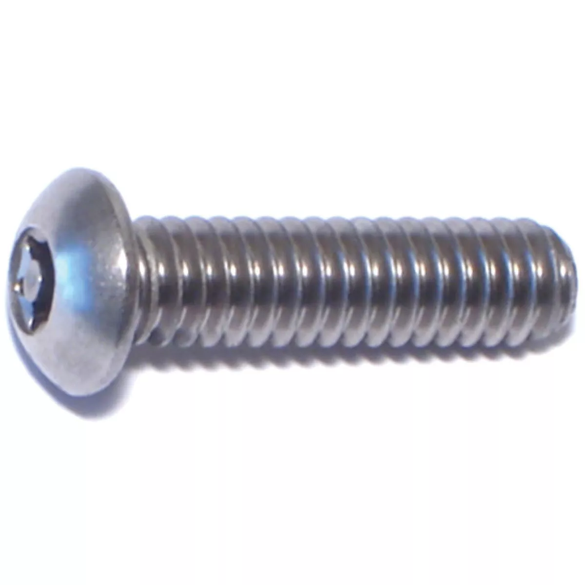Midwest Fastener 1/4 In.-20 x 1 In. 18-8 Stainless Steel Coarse Thread Security Star Drive Button Head Machine Screws (8 Ct.)-