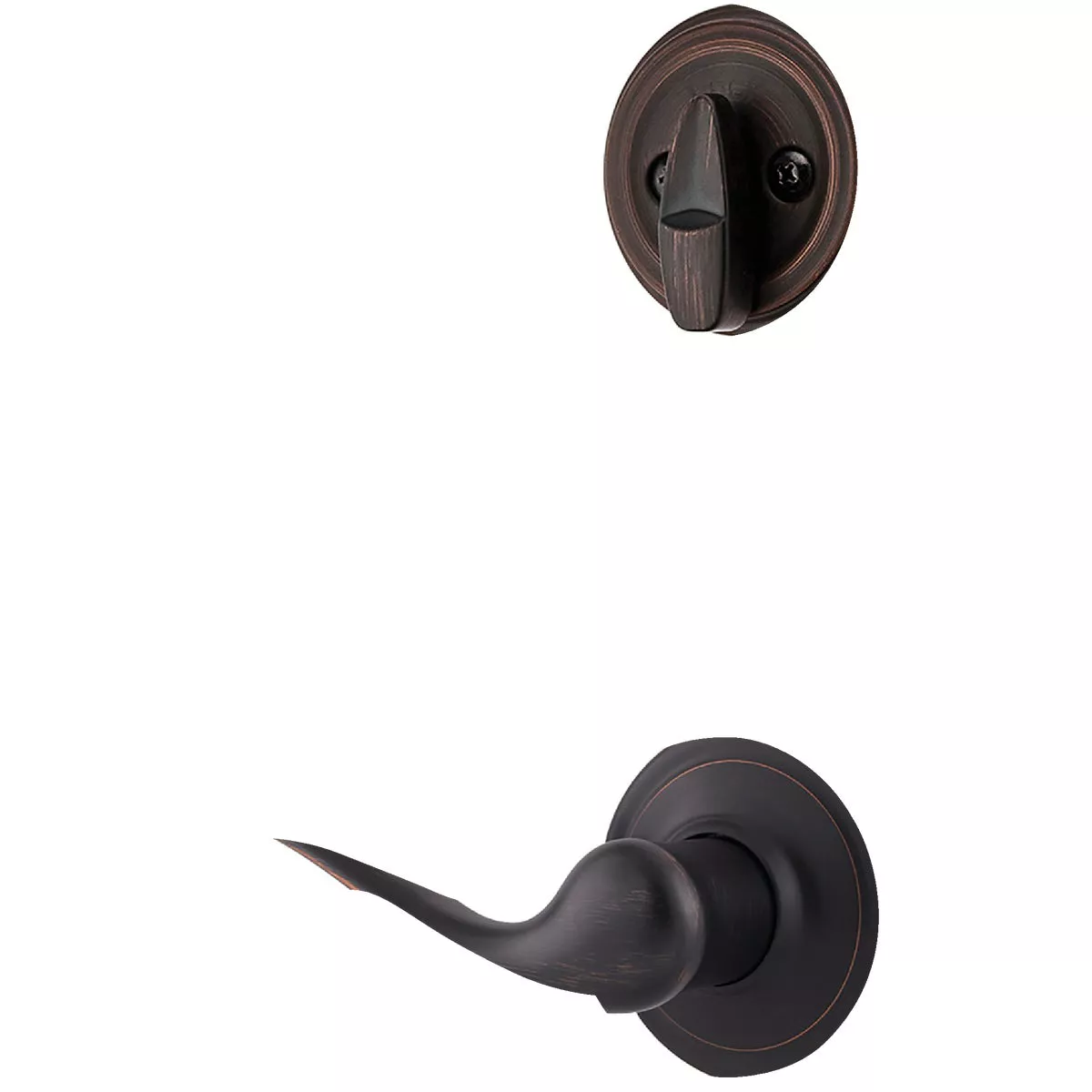 Kwikset Signature Tustin Right Handed Grade 1 Venetian Bronze Entry Handedleset