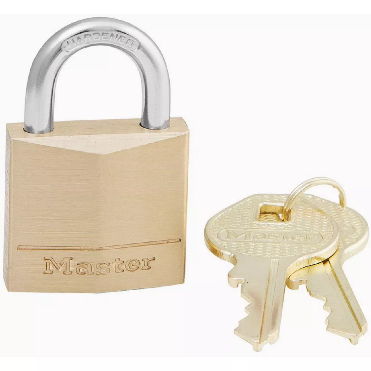 Master Lock 1-3/16 In. (30mm) Wide Solid Brass Body Padlock