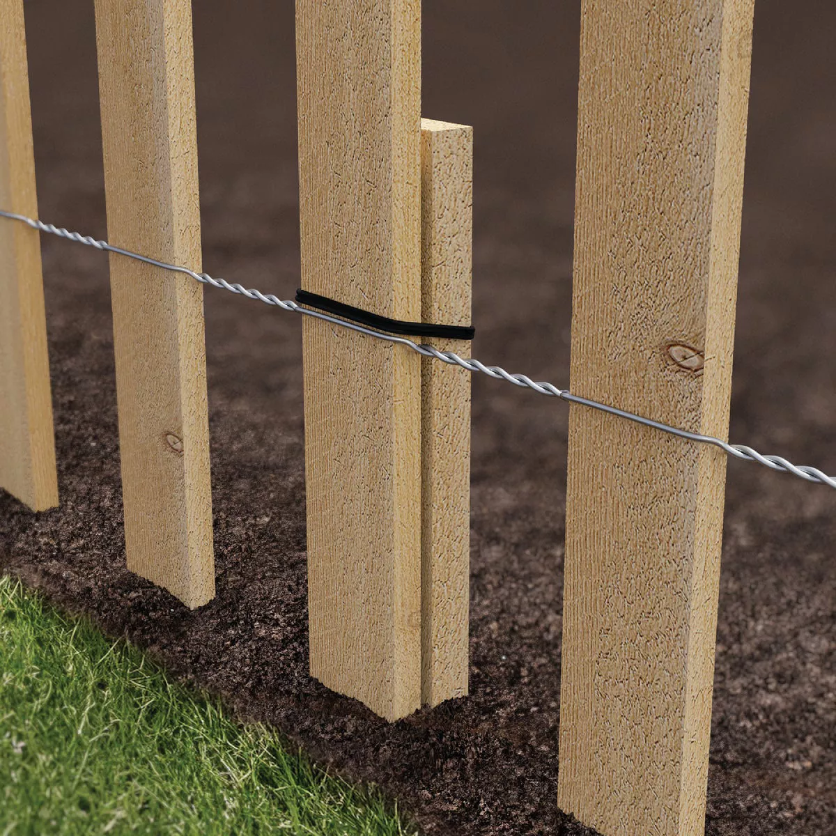 Greenes Fence 16 In. H x 12 Ft. L Wood Decorative Border Fence - photo 3