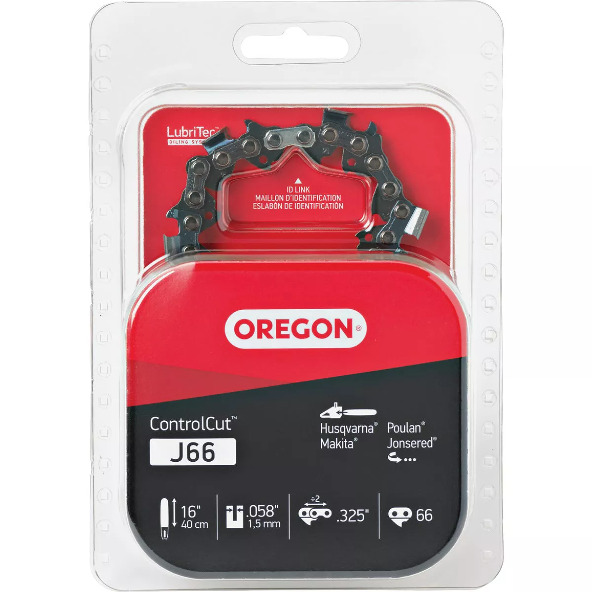 Oregon ControlCut 16 In. 66-Link 0.058 In. ga Chainsaw Chain