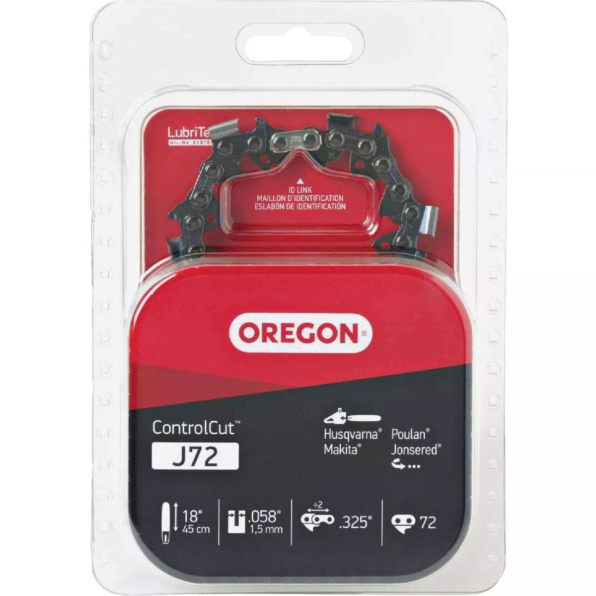Oregon ControlCut 18 In. 72-Link 0.058 In. ga Chainsaw Chain