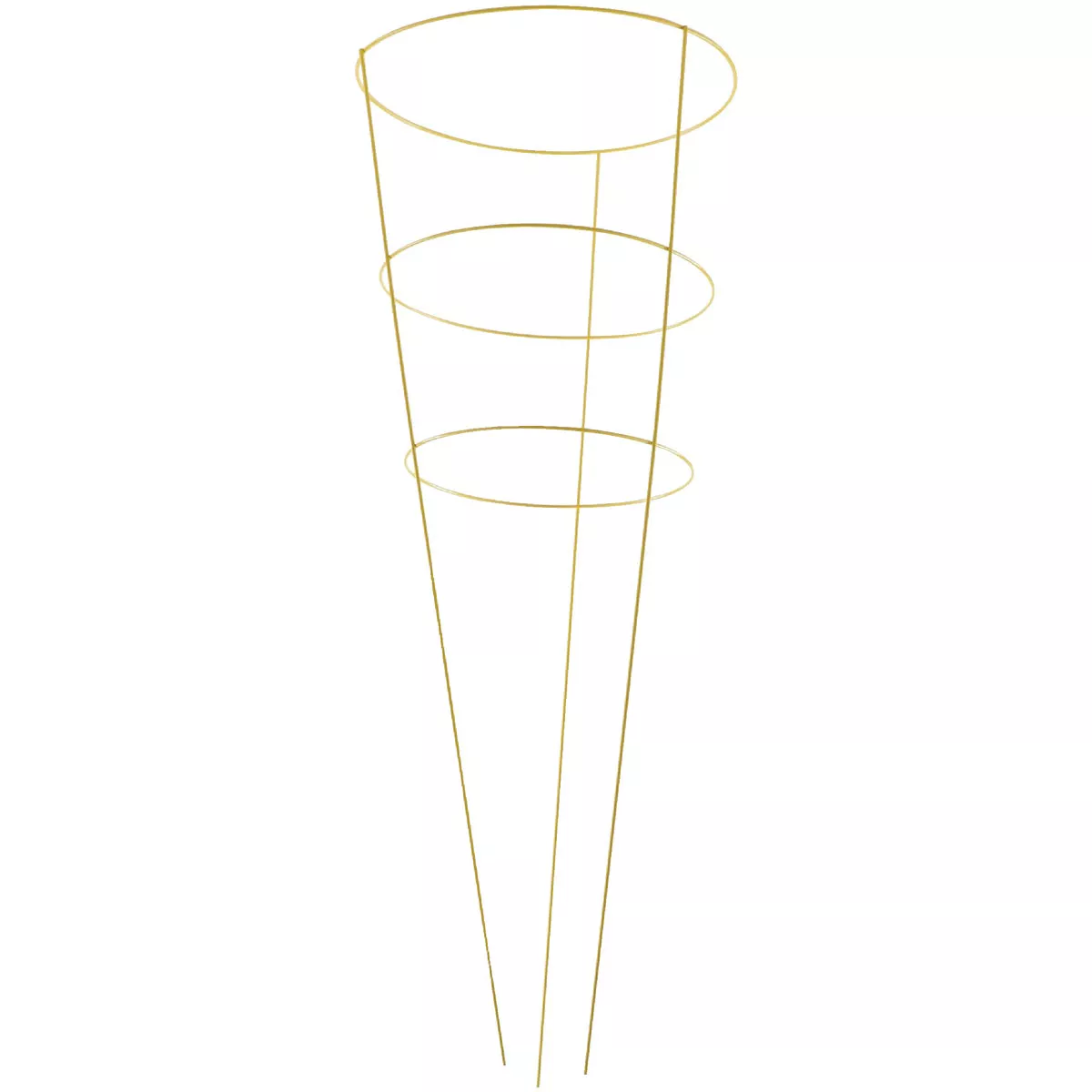 Panacea 42 In. Yellow Powder Coat Galvanized Welded Wire Tomato Cage