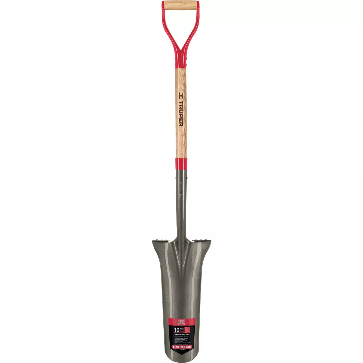 Truper Tru Tough 30 In. Wood D-Handle Round Point Drain Spade