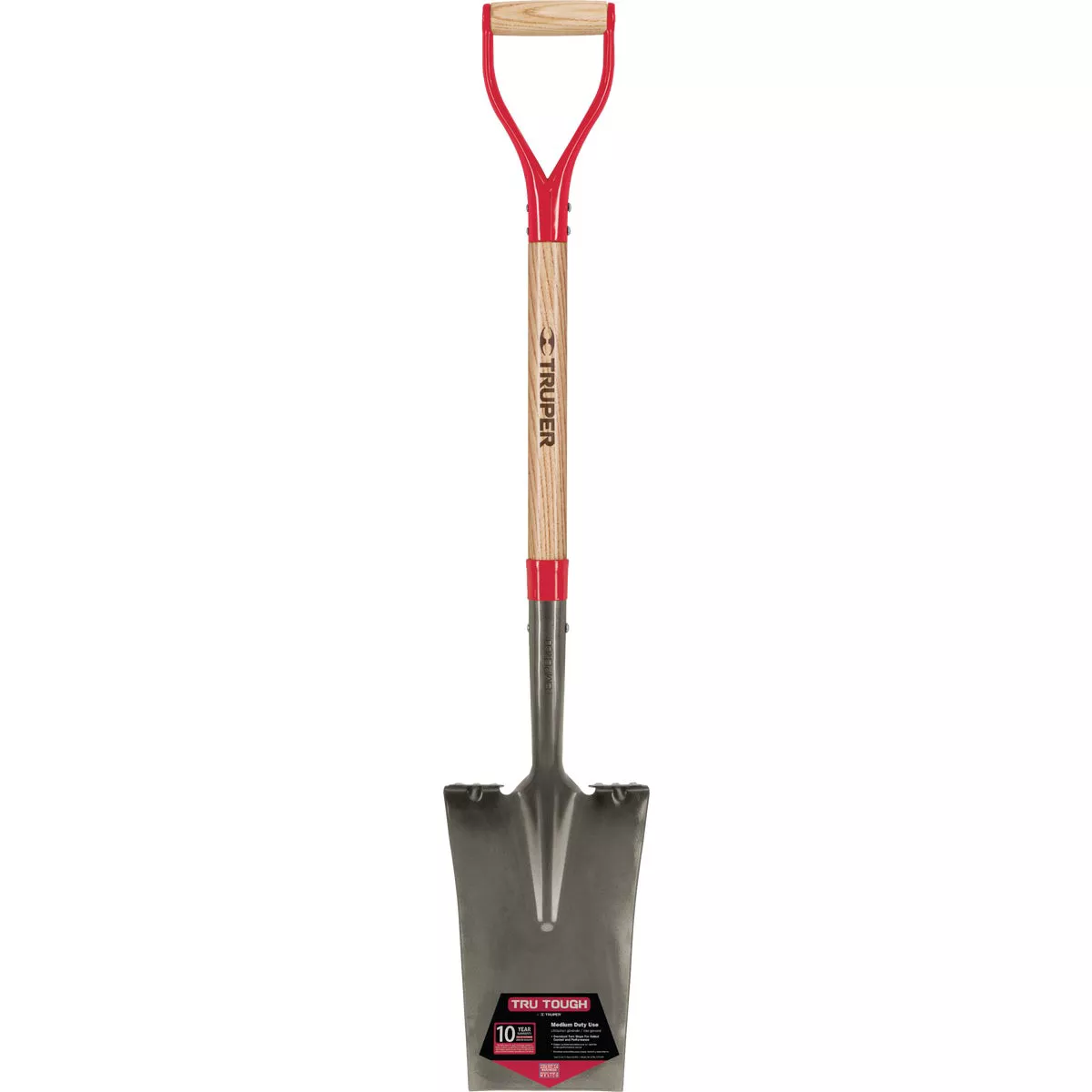 Truper Tru Tough 30 In. Wood D-Handle Square Point Garden Spade