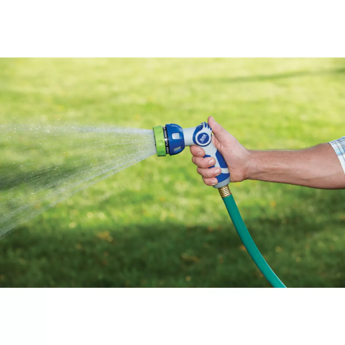 Best Garden Metal 9-Pattern Nozzle, Blue & Gray - photo 3