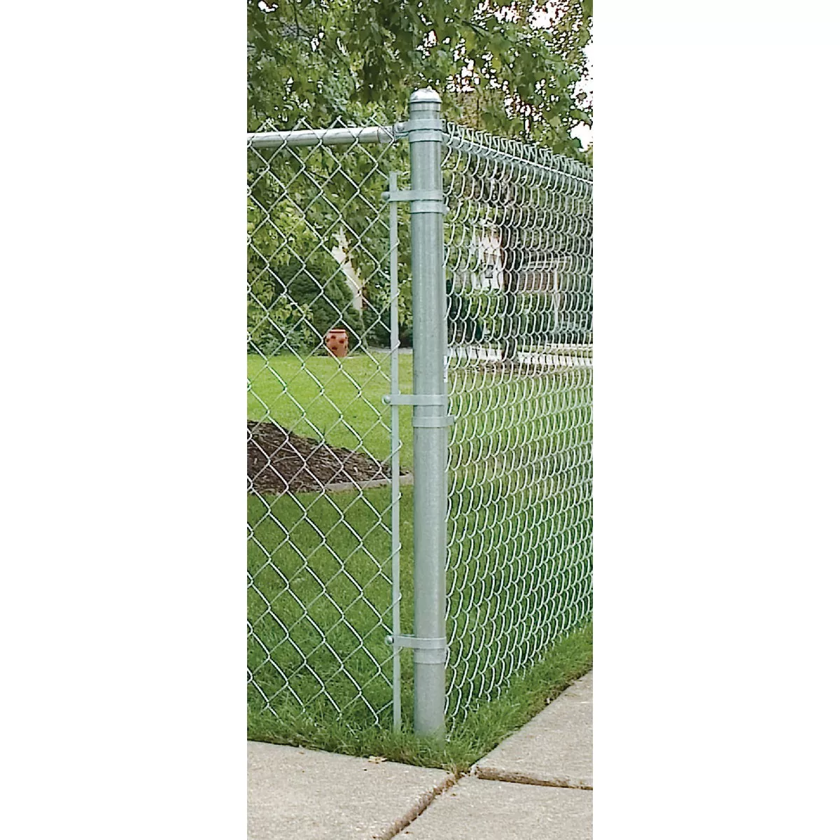 Midwest Air Tech Line Post 6 Ft. L. x 1-5/8 In. Dia. 16 Ga. Post