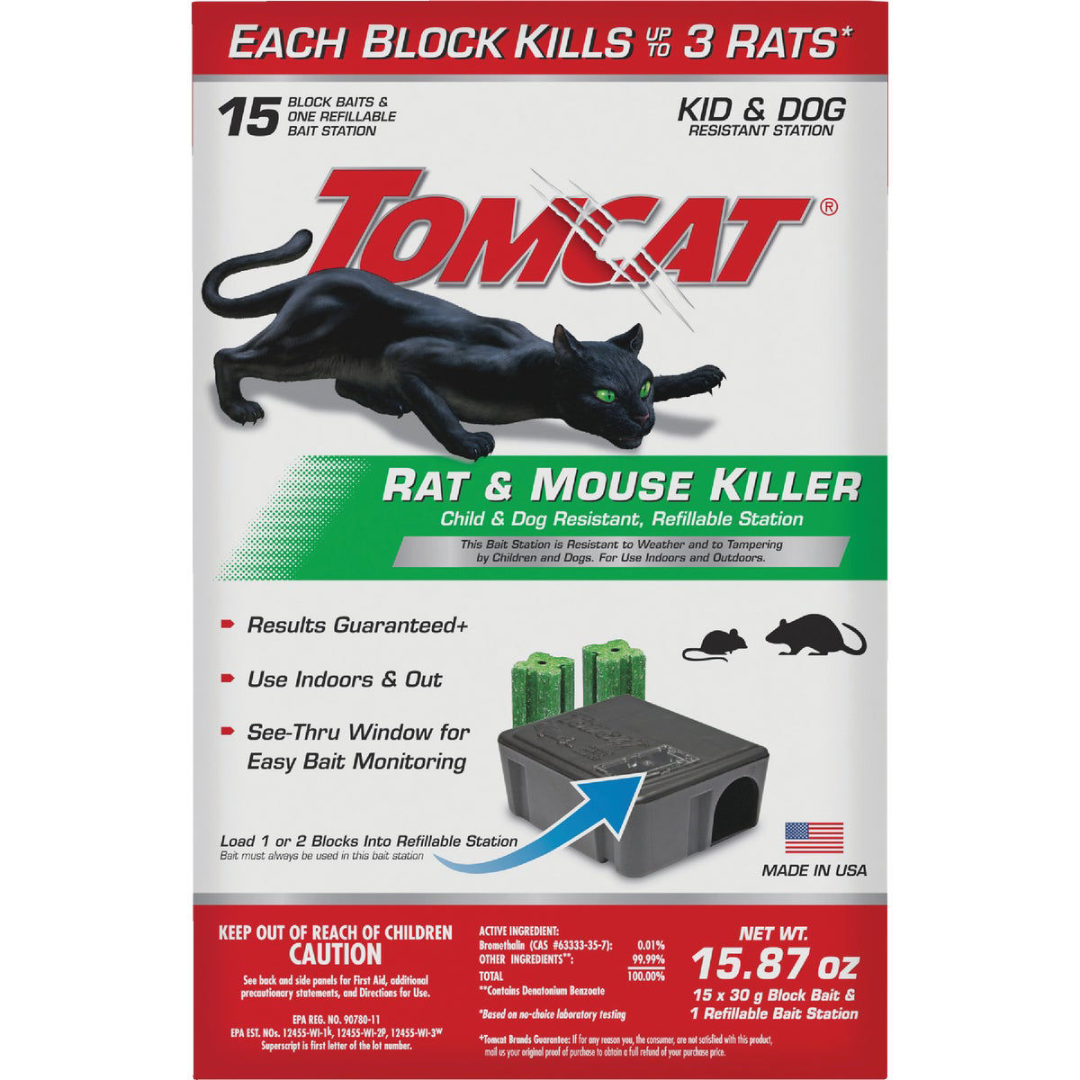 TOMCAT Refillable Bait Station Rat & Mouse Killer (15-Refill) | Do it Best
