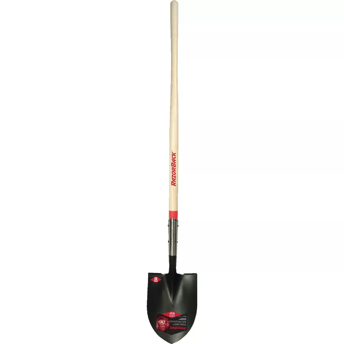 Razor-Back 48 In. Wood Handle Round Point Shovel