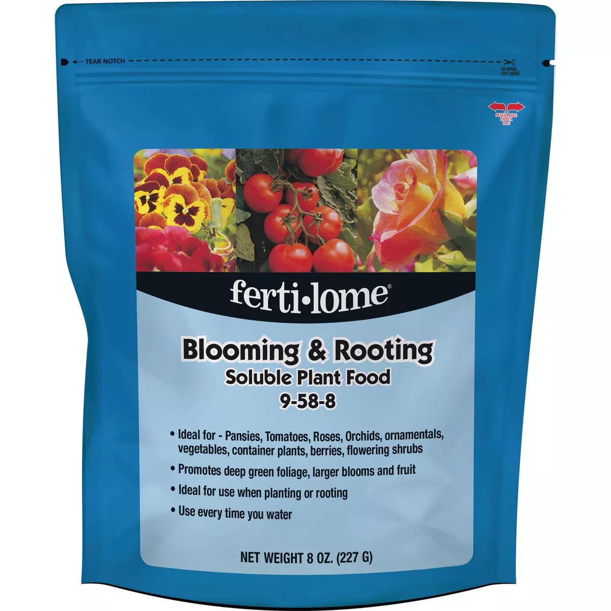 Ferti-lome 8 Oz. 9-58-8 Blooming & Rooting Soluble Dry Plant Food