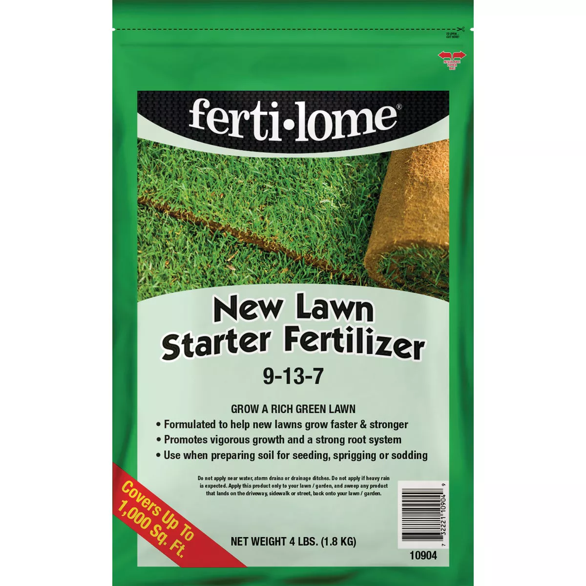 Ferti-lome 3.25 Lb. 812 Sq. Ft. 9-13-7 New Lawn Starter Fertilizer