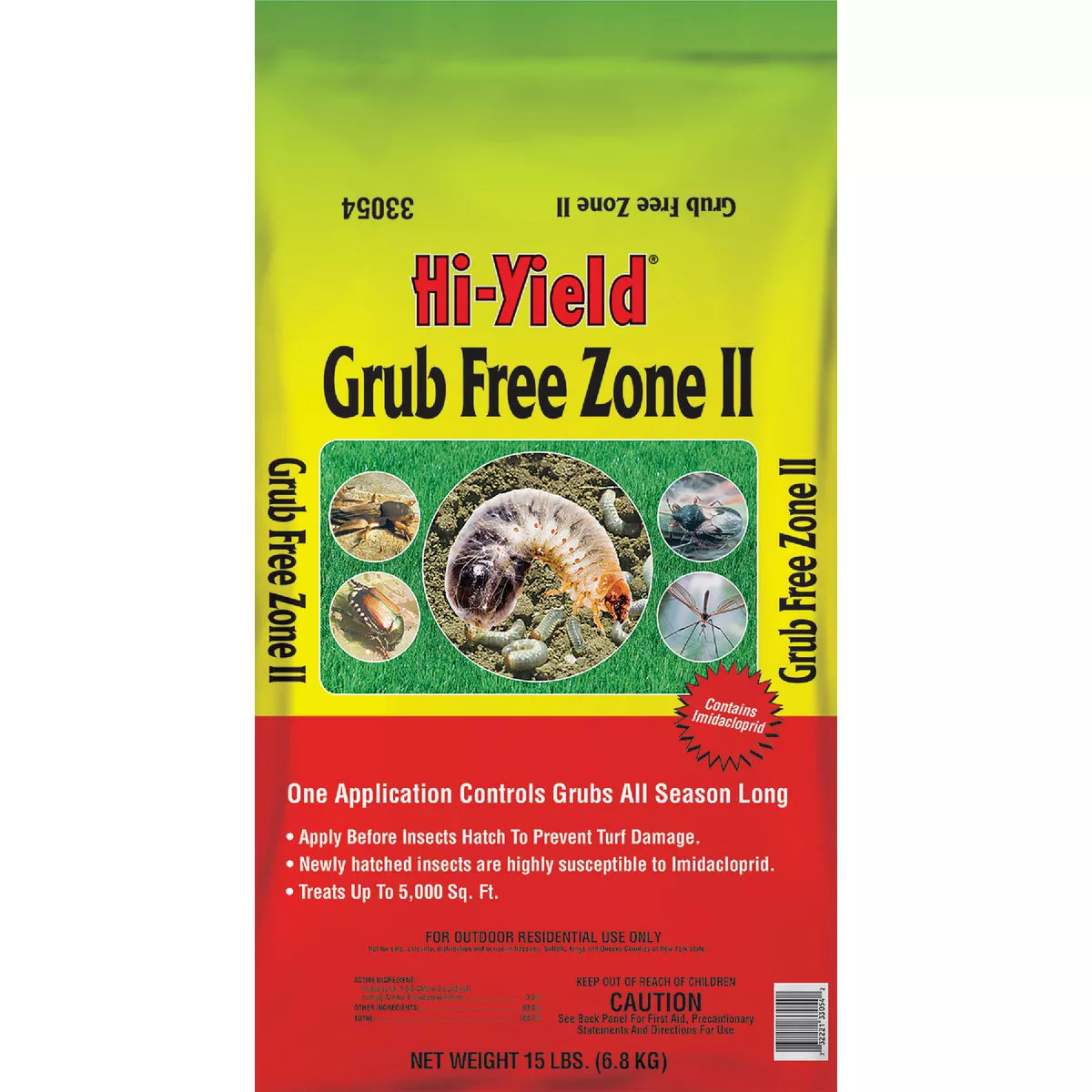 Hi-Yield Grub Free Zone II 15 Lb. Ready To Use Granules Grub Killer