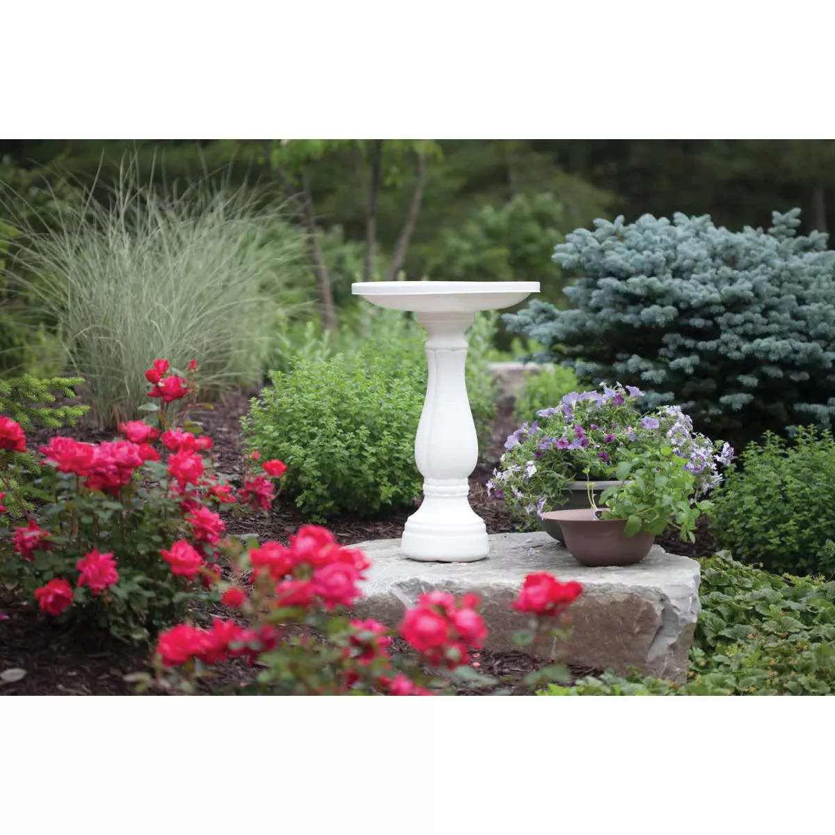 Bloem White Promo Bird Bath - photo 2
