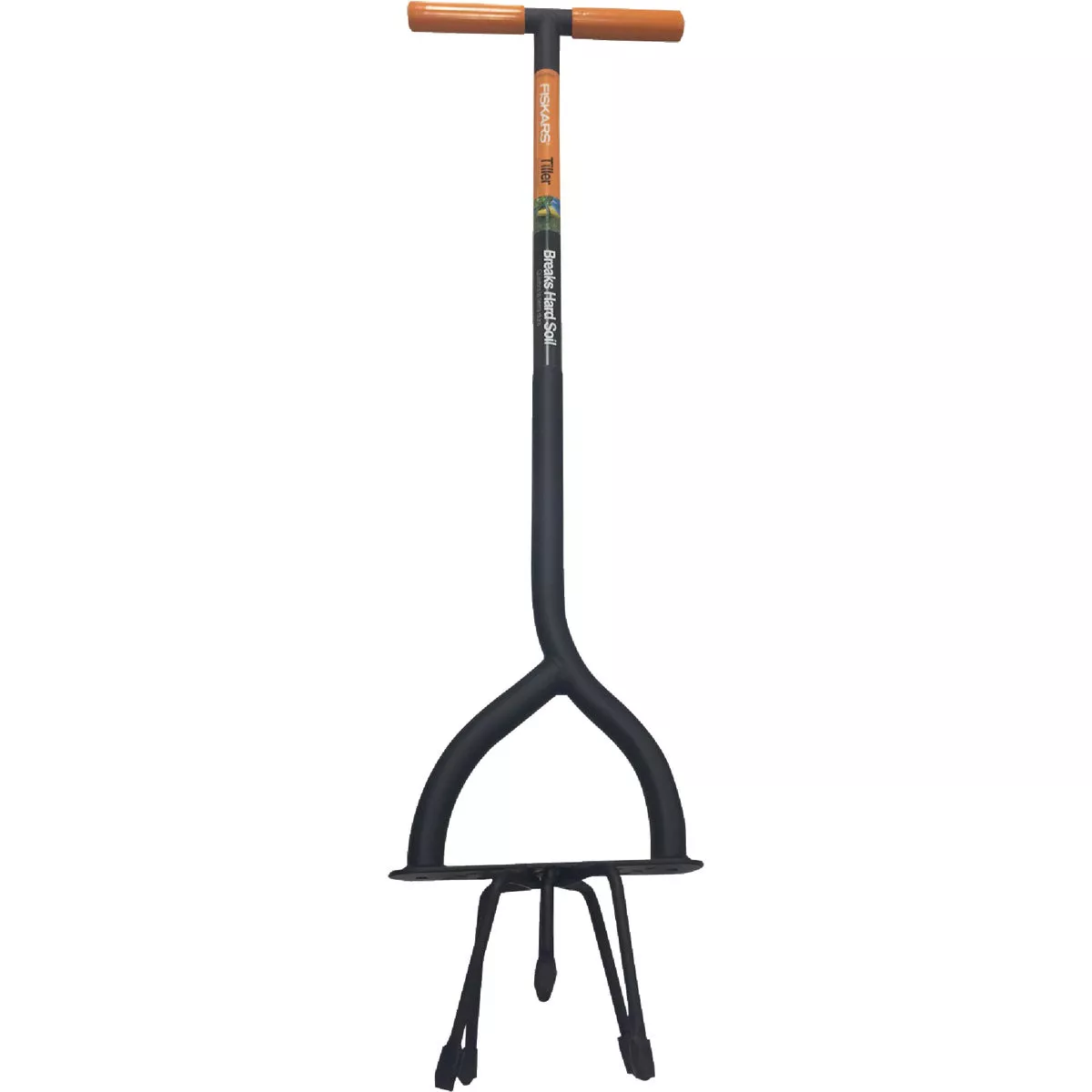 Fiskars 6-Tine 40 In. Steel Handle Garden Tiller